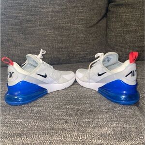 Nike 270 white. Excellent condition. Size 7Y